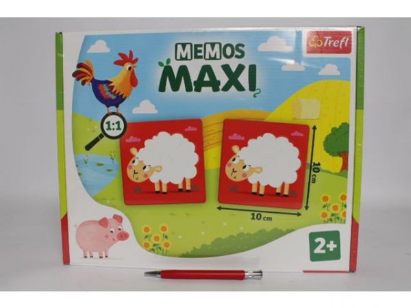 TREFL GRA Memos Maxi Zwierzęta na farmie 02266