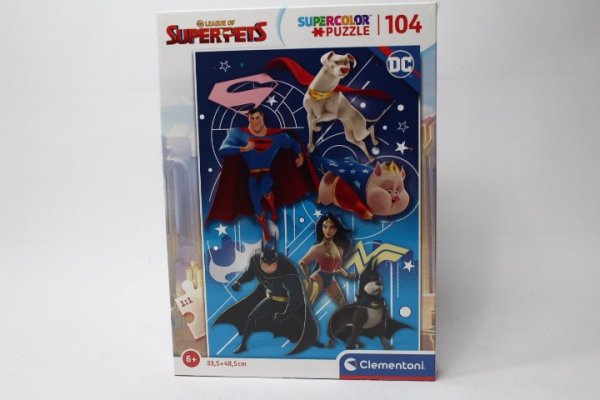 CLEMENTONI - PUZZLE CLE puzzle 104 SuperKolor DC Superpets 27173