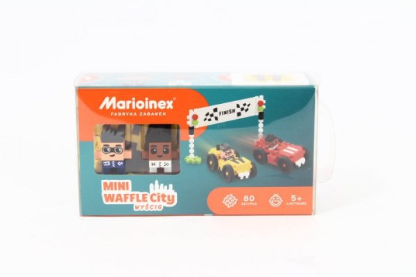 MARIOINEX Klocki wafle mini Wyścig 80el 03179