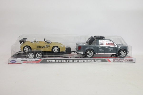 MZ-IMPORT Jeep z lawetą+auto 60cm 98-5 09578