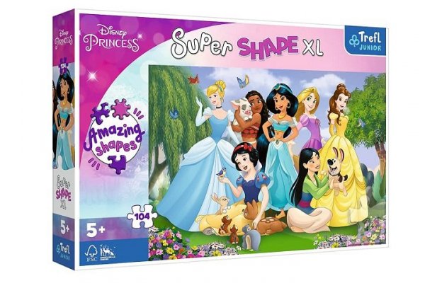 TREFL PUZZLE 104 XL Księżniczki w ogrodzie/Disney 50019