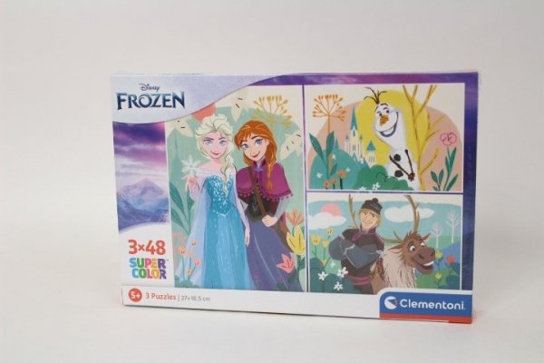 CLEMENTONI - PUZZLE CLE puzzle 3x48 SuperKolor Disney Frozen 25284