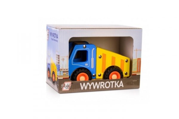 DAFFI Drewniane auto z oponami Wywrotka D-135 41356