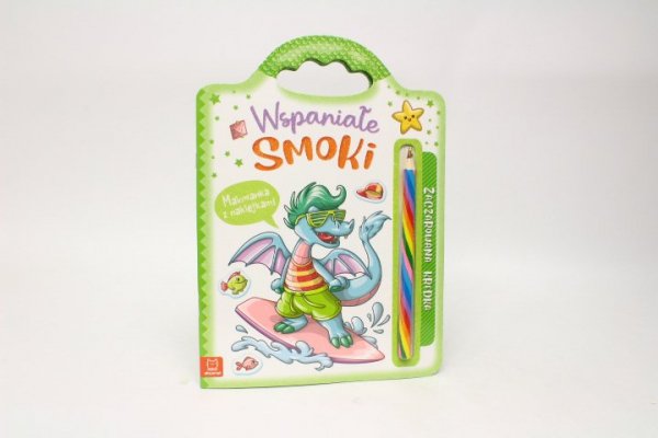 AKSJOMAT Malowanka..Zacz.kredka Wspaniałe smoki 36739