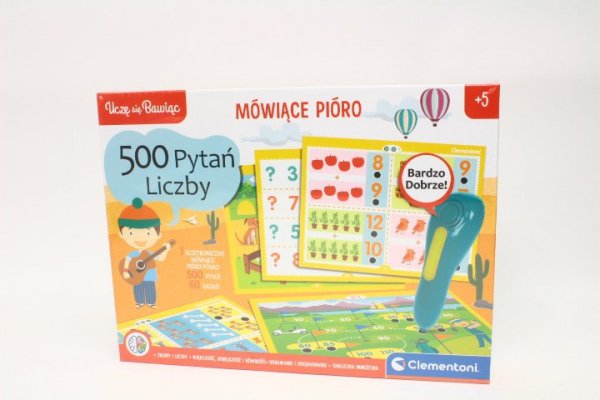 CLEMENTONI - ZABAWKI CLE Mówiące pióro 500 pytań Liczby 50783