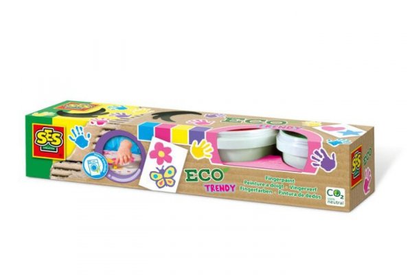 SES CREATIVE SES Eco Farby do malow.palcami 4kol 24927 49274