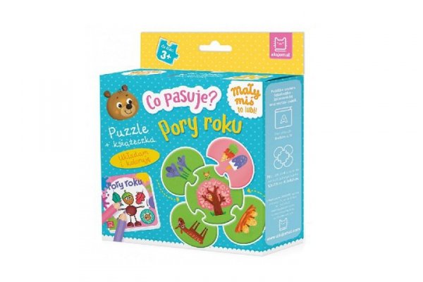 AKSJOMAT Co pasuje? Pory roku Puzzle+książeczka 34094