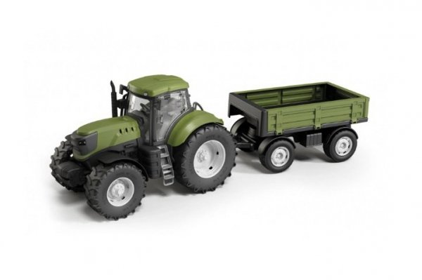BĄCZEK / TUPIKO Traktor zielony z przyczepą pudełko 28508