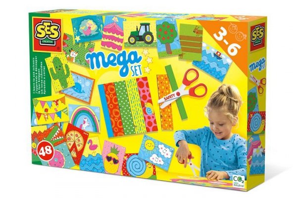SES CREATIVE SES Uczę się wycinać Mega zest+nożycz.14617 46177