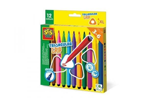 SES CREATIVE SES mazaki trójkątne 12 kol 14696 46962