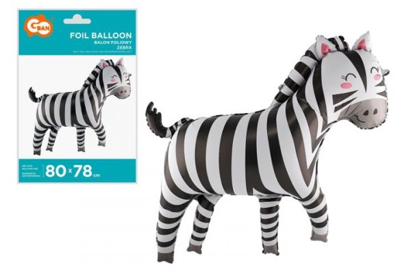 GODAN Balon foliowy Zebra 80x78cm BF-HZEN 85898