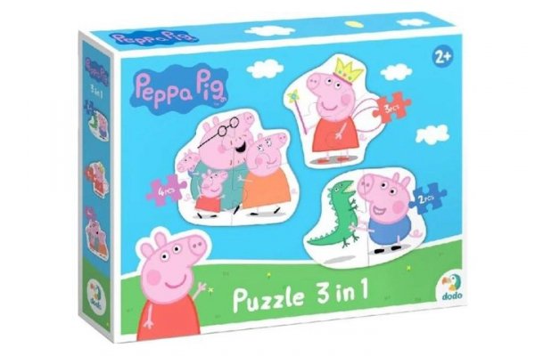 DODO - PUZZLE/GRY MAKSIK Puzzle 3w1 Peppa Pig DOB4989 04898