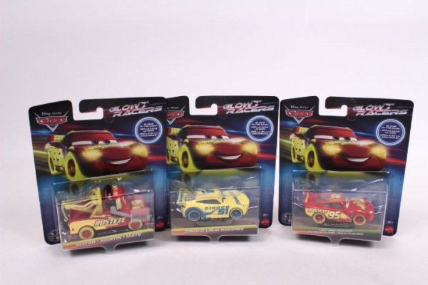 MATTEL CARS Glow Racers pojazd świec.w ciemn.mix HPG76 /8
