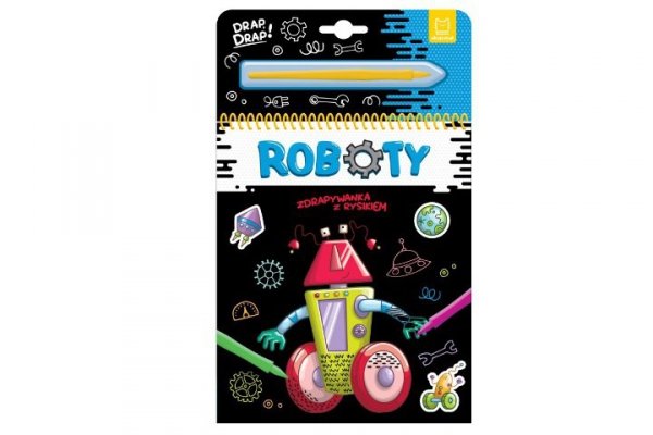 AKSJOMAT Zdrapywanka z rysikiem Roboty 37002