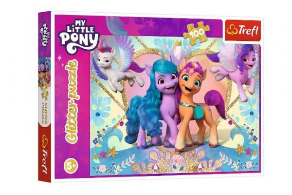 TREFL PUZZLE 100 Glitter MLP Błyszczące kucyki 14831
