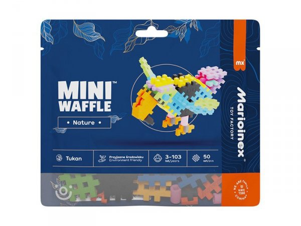MARIOINEX Klocki mini wafle Nature 50el Tukan 06118