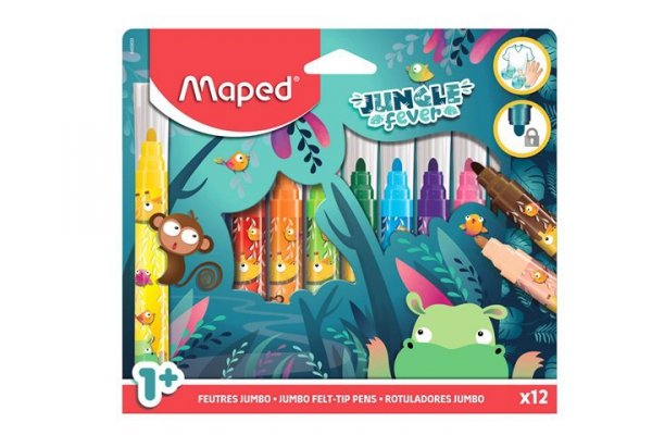 CX DYSTRYBUCJA - MAPED Flamastry Jumbo Jungle Fever 12/pud 846900