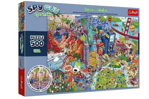 TREFL PUZZLE 500 Spy Guy Lost Items USA 37480