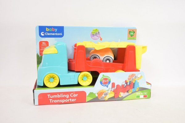 CLEMENTONI - ZABAWKI CLE BABY Transporter przewrotne samochodziki 17998