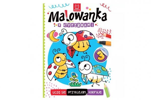 AKSJOMAT Malowanka z cyferkami Uczę się, przyklejam...39082