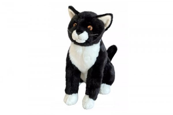 DUBI PLUSZ Kot siedzący czarny 28cm 31068
