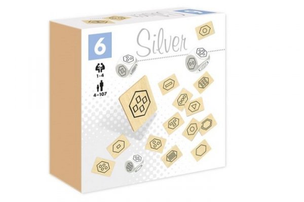 ALEXANDER Kostki z piktogramami 6 Silver 28768
