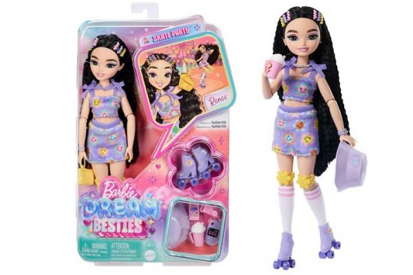 MATTEL Barbie DreamBesties Renee na wrotkach JFX99 /4