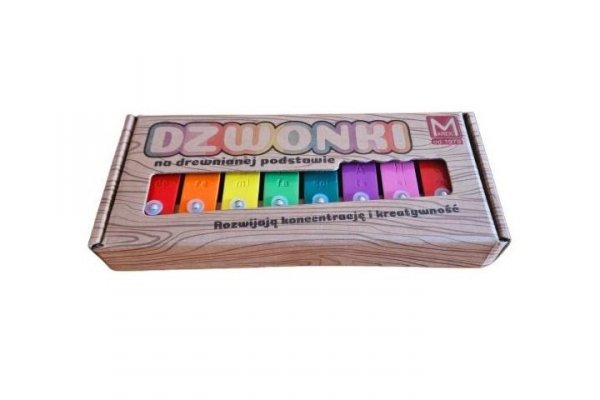 MAREK Cymbałki dzwonki 8-tonowe na drewnie M59KD 00636