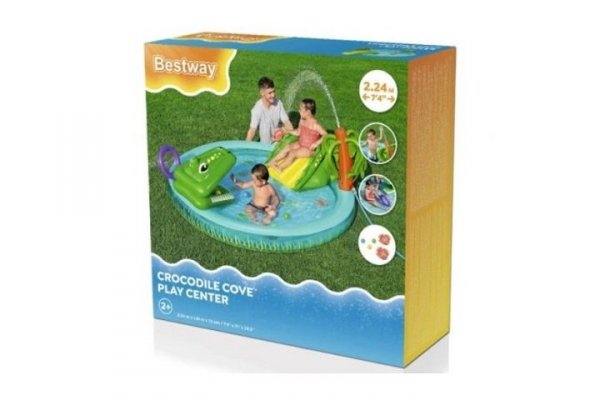 BESTWAY Plac zabaw 224x181x72 krokodyl B53166 68442