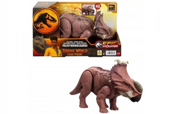 MATTEL JW dino ryczący Pachyrhinosaurus HTK72 92625