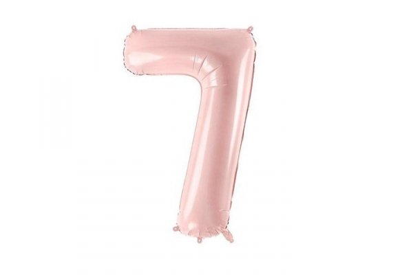 PARTYDECO Balon fol.Cyfra 7 72cm j.róż 34426