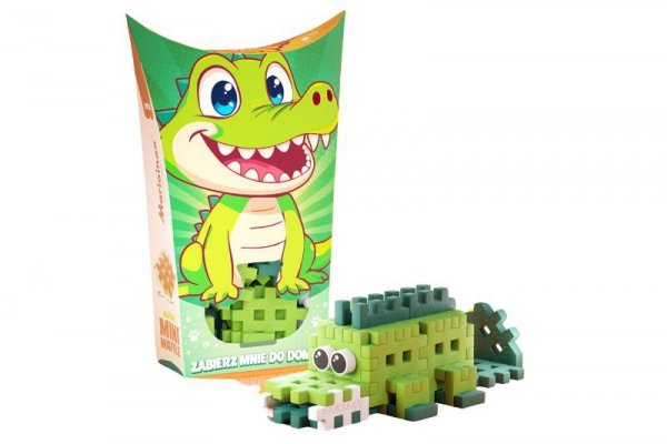MARIOINEX Klocki wafle mini PocketPets Krokodyl 06910