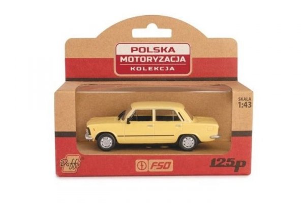 DAFFI Model PRL Fiat 125P MR żółty K-594 15941