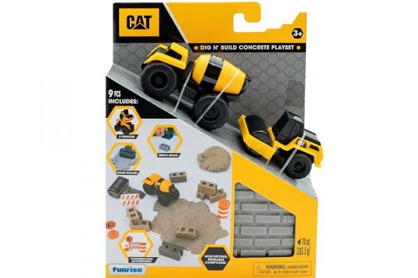 FUNRISE TOYS CAT 2x pojazd budowl+masa plast.MIX 83406