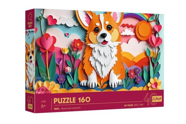 TREFL PUZZLE 160 40-lecie Trefl PaperArt:Piesek 40050