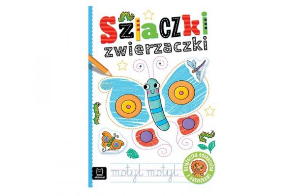 AKSJOMAT Szlaczki zwierzaczki Eduk.książeczka z nakl.41598