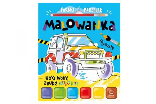 AKSJOMAT Farbki i pędzelek Malowanka Użyj wody ... 40560
