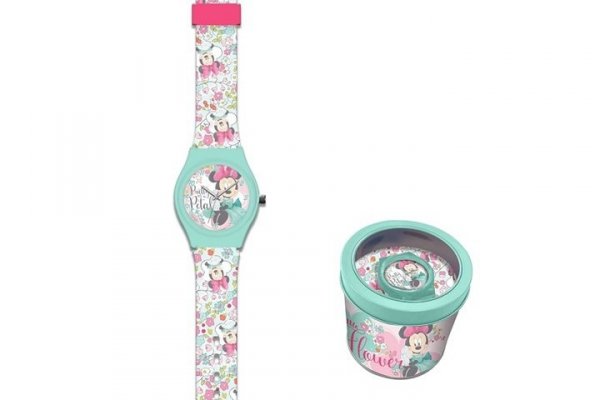 KIDS EUROSWAN HISZPANIA Minnie zegarek analogowy WD22138 61113