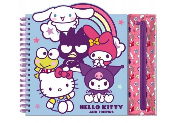 KIDS EUROSWAN HISZPANIA Hello Kitty saszetka+kredki+ks HK50183 91424