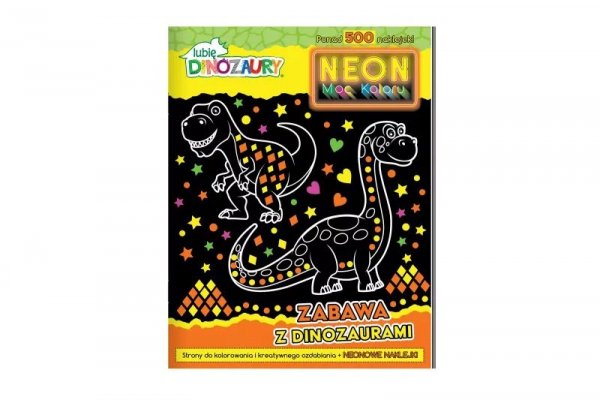 MEDIA SERVICE ZAWADA Lubię Dinozaury Neon Moc koloru 28764