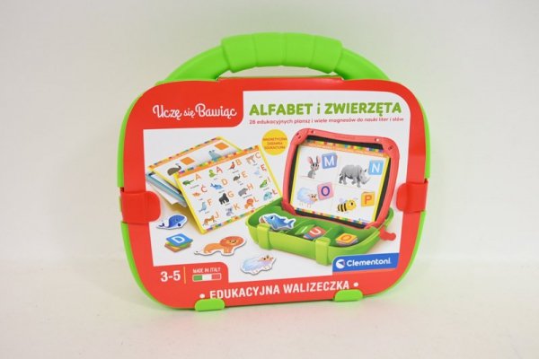 CLEMENTONI - ZABAWKI CLE walizeczka edukacyjna alfabet-zwierzęta 50273