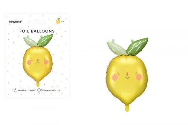 PARTYDECO Balon fol.Cytrynka 50x75cm mix FB203 16590