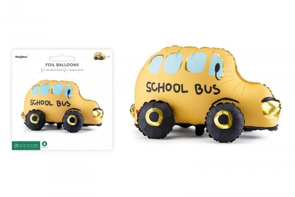PARTYDECO Balon fol.stojący Autobus mix 66x36cm FB238 49048
