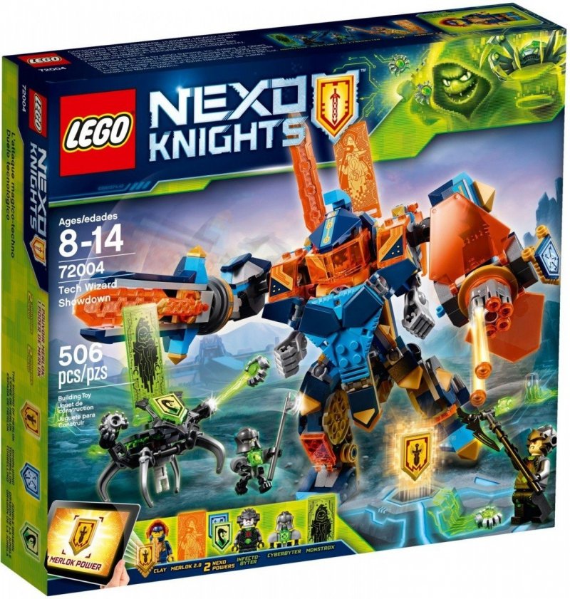 LEGO NEXO KNIGHTS STARCIE TECHNOLOGICZNYCH CZARODZIEJÓW 72004 8+