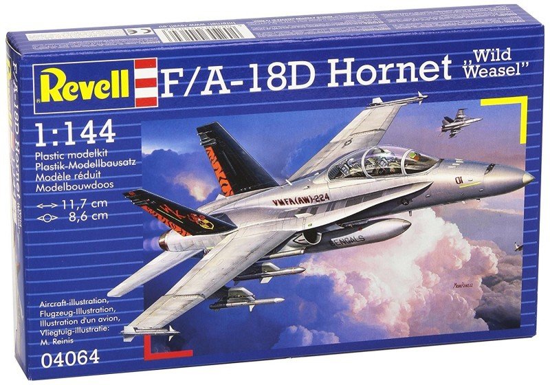 REVELL F/A-18 D HORNET WILD WEASEL SKALA 1:144 8+