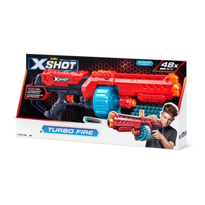X-SHOT WYRZUTNIA EXCEL-TURBO FIRE (48 STRZAŁEK) 8+