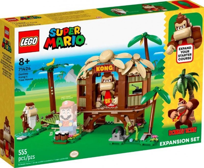 LEGO SUPER MARIO DOMEK NA DRZEWIE DONKEY KONGA - ZESTAW ROZSZERZAJĄCY 71424 8+