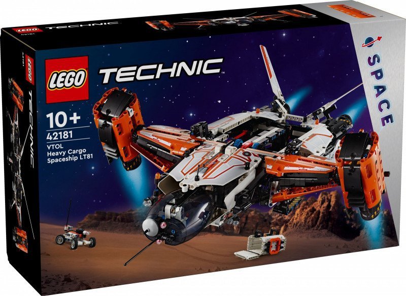 LEGO TECHNIC TRANSPORTOWY STATEK KOSMICZNY VTOL LT81 42181 10+