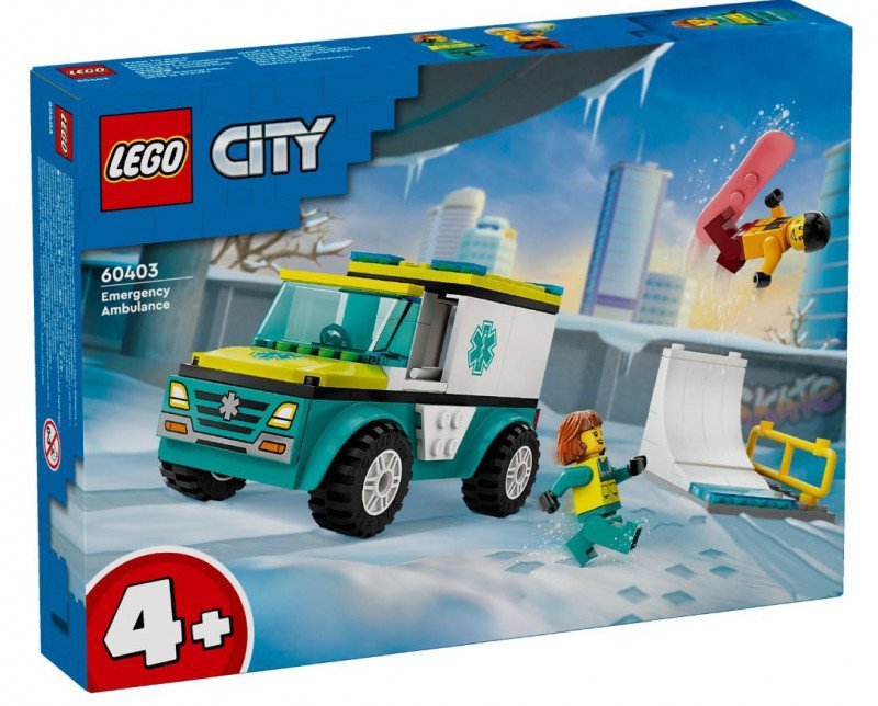 LEGO CITY KARETKA I SNOWBOARDZISTA 60403 4+