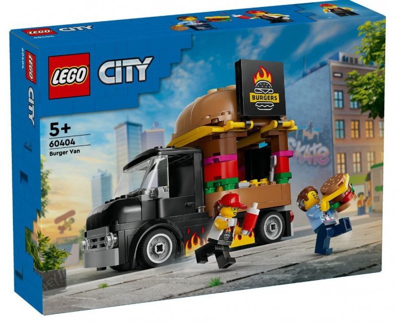 LEGO CITY CIĘŻARÓWKA Z BURGERAMI 60404 5+